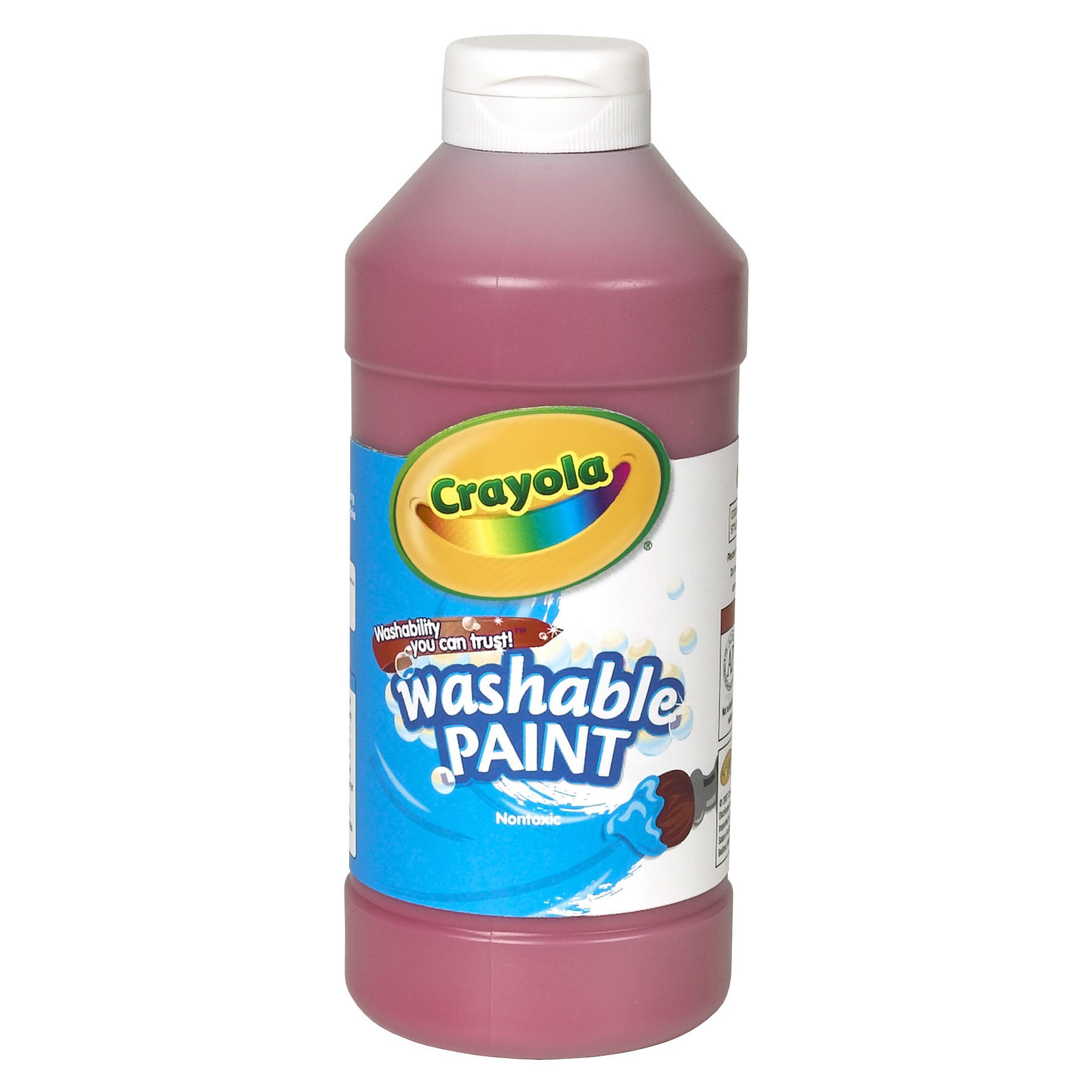 Washable Paint, Red, 16 oz