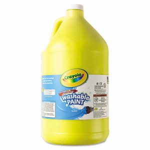 Washable Paint, Yellow, Gallon