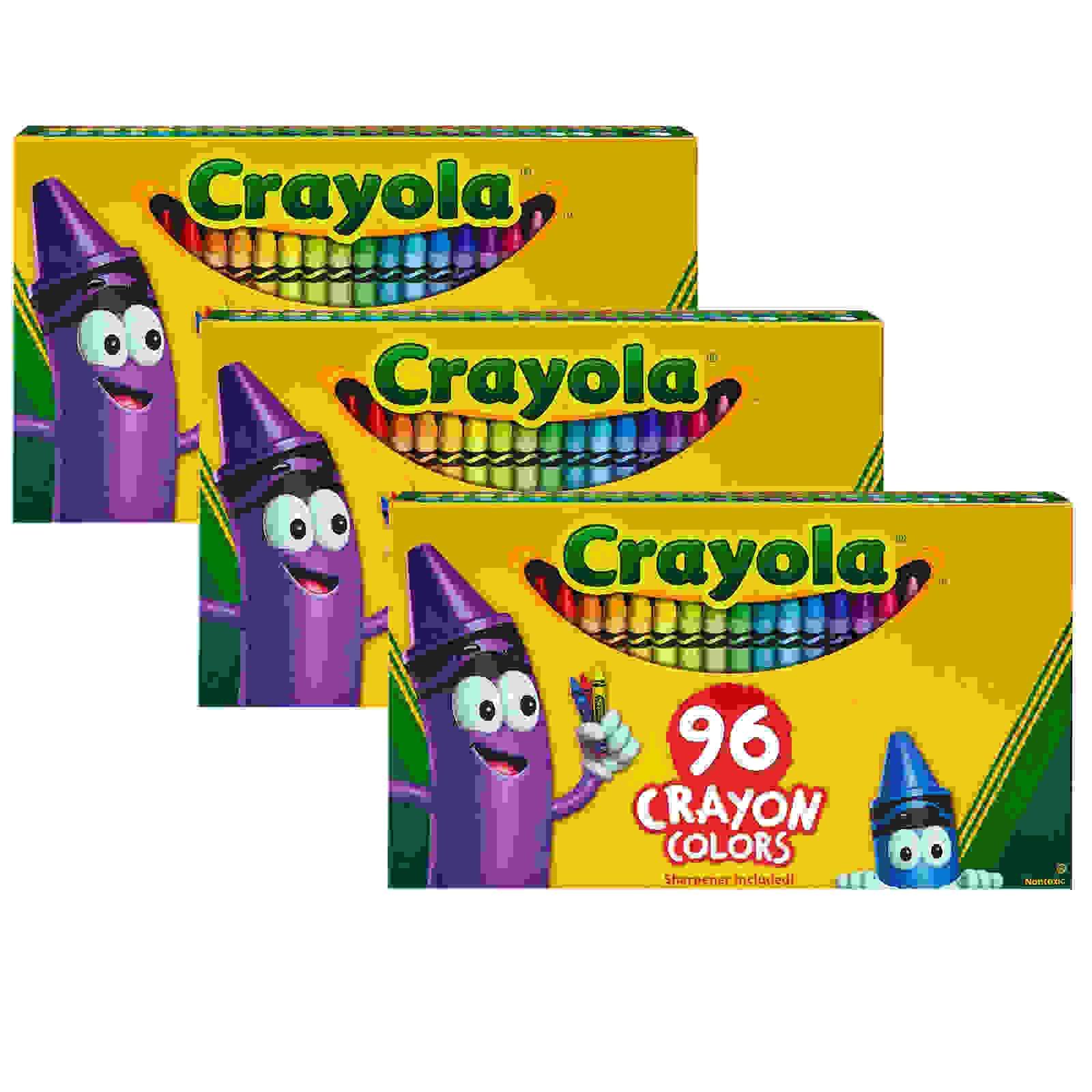 Crayons, 96 Per Box, 3 Boxes