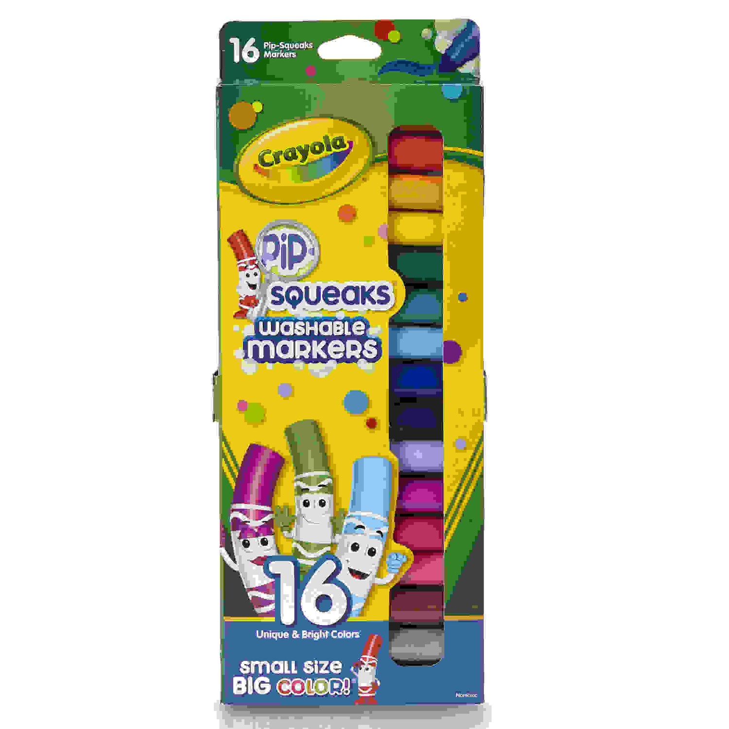 Pip Squeaks Washable Markers, Conical Tip, 16 Count