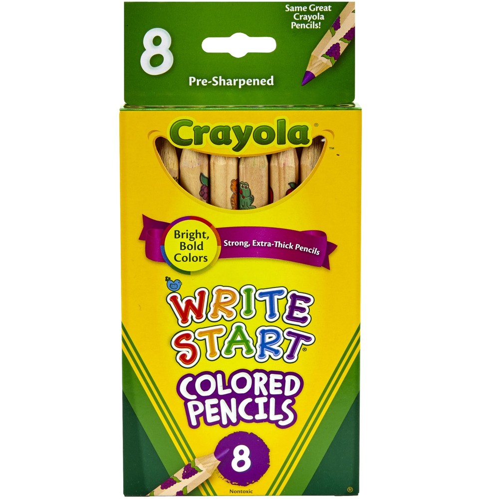 Write Start Colored Pencils, 8 Colors