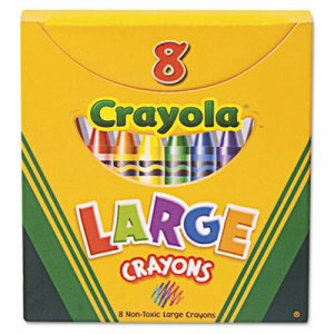 Large Crayons, Tuck Box, 8 Count