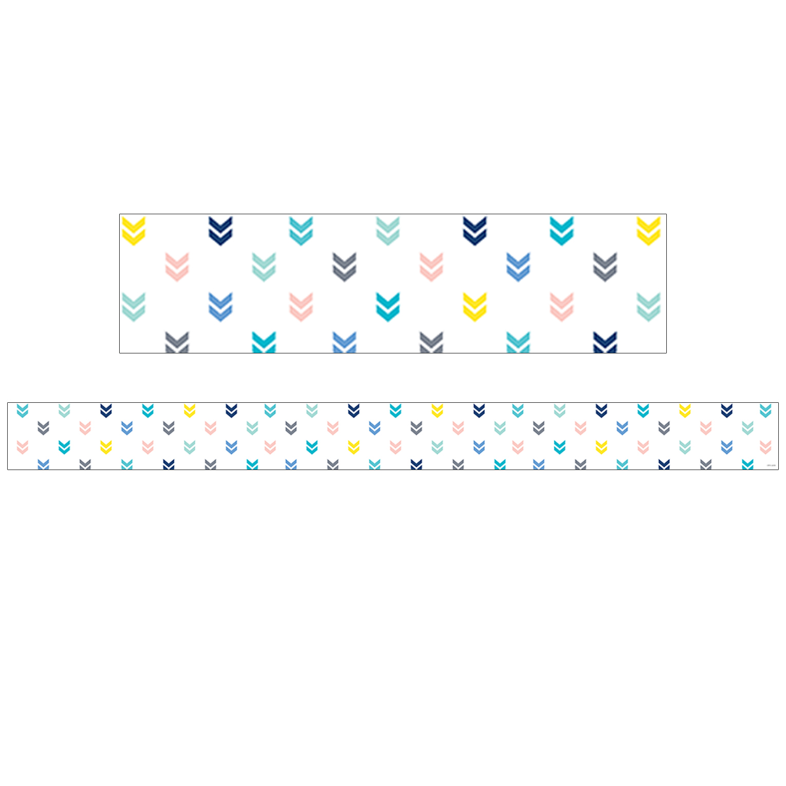 Calm & Cool Colorful Mini Chevrons EZ Border, 48 Feet