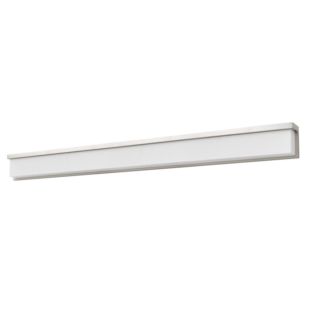 Almeria metal LED 39" vanity light with acrylic shade