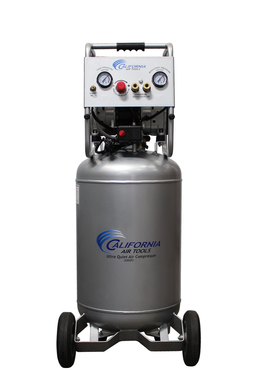 California Air Tools 20020 Ultra Quiet & Oil-Free Air Compressor 2.0 Hp, 20.0 Gal. Steel Tank Air Compressor 