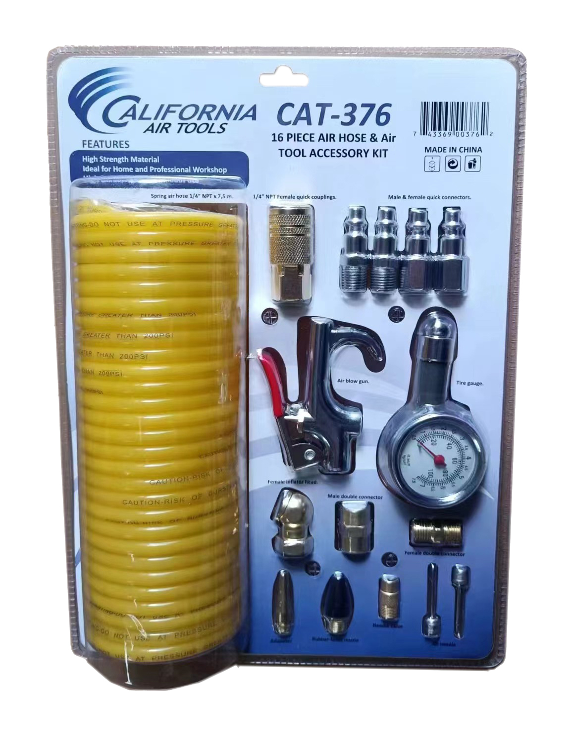 California Air Tools 16 Piece Air Tool Accessory Kit