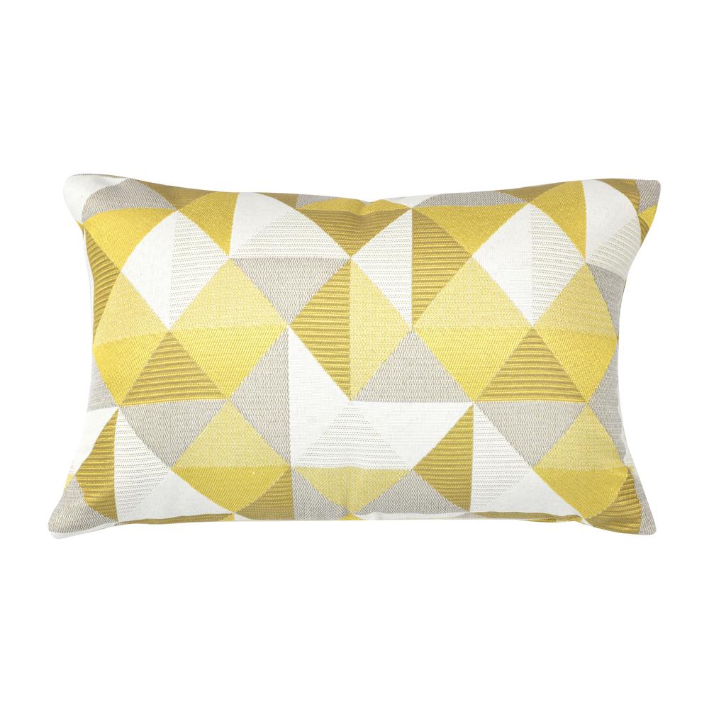 12IN X 18IN PACIFICA LUMBAR THROW PILLOW IN RUSKIN YELLOW OLEFIN