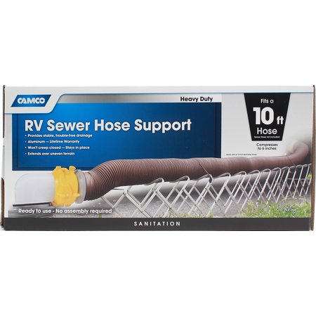 Folding Sewer Hose Support-10Ft Folding, Aluminum