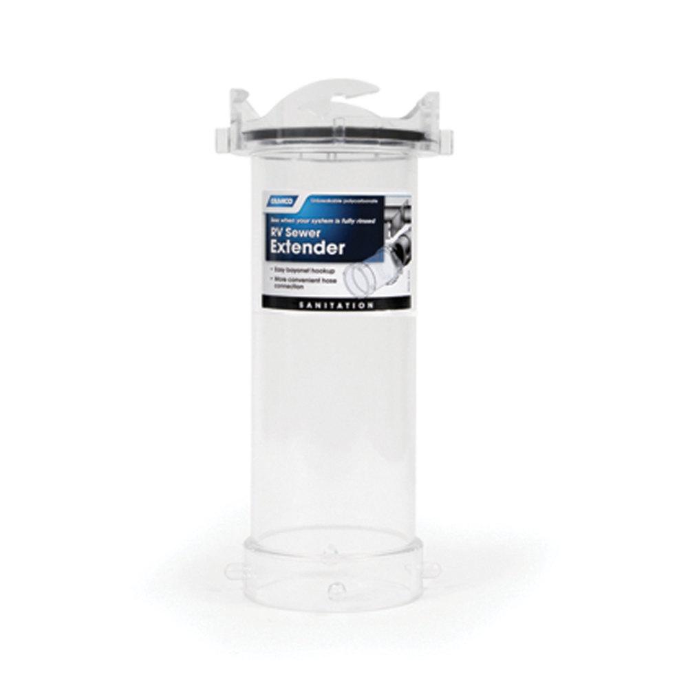 RV Sewer Extender, 9In Clear Adapter