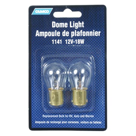 LIGHT BULB DOME 12V-18W REPLACEMENT 1141, 2 PACK