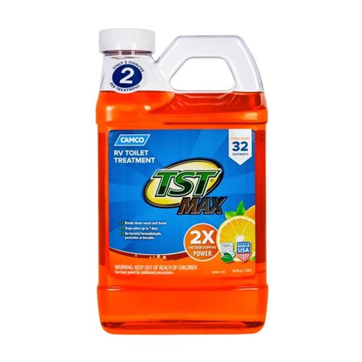 Tst Orange Power Toilet Treatment, 64 Oz