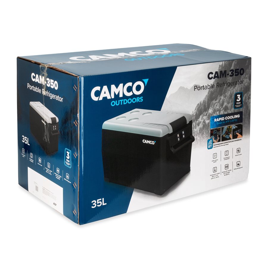 CAMCO PORTABLE REFRIGERATOR - CAM-350, 35 LITER, 12V/110V