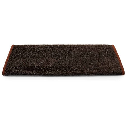 Step Rug, Premium, Turf W/Uv&Tpe, Hemmed, Radius 22In Wide, Brown