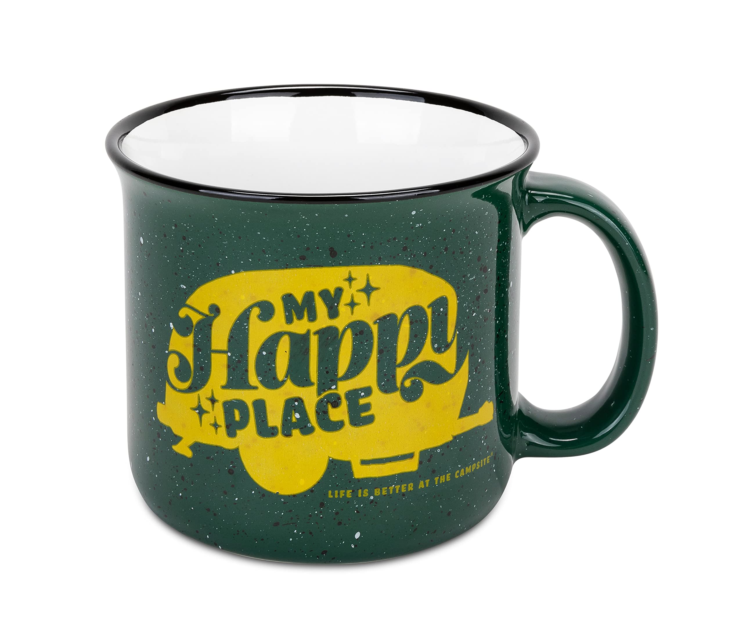 LIBATC MUG GREEN MY HAPPY PLACE 14OZ