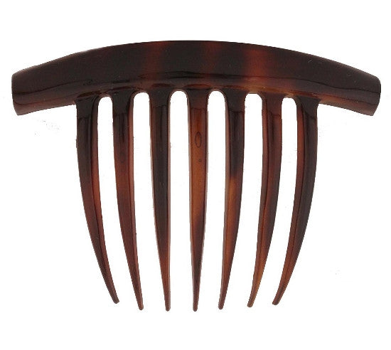 7-Tooth-back Comb Bar Top Tortoise Shell - Cream Caravan Card