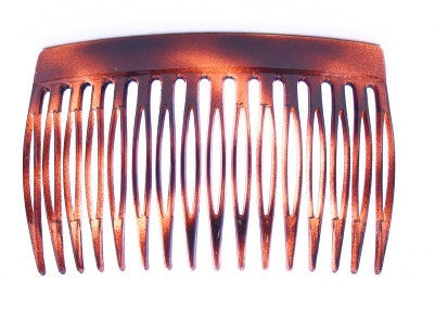 Classic French Tortoise Shell Side Hair Combs - Black Caravan Card