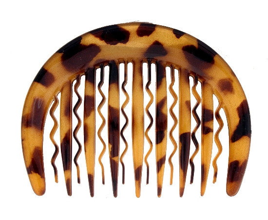 French Side Hair Combs in Tokyo Print - No Black Caravan Card