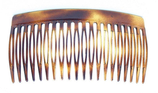 French Tortoise Shell Side Hair Combs - No Black Blank Card