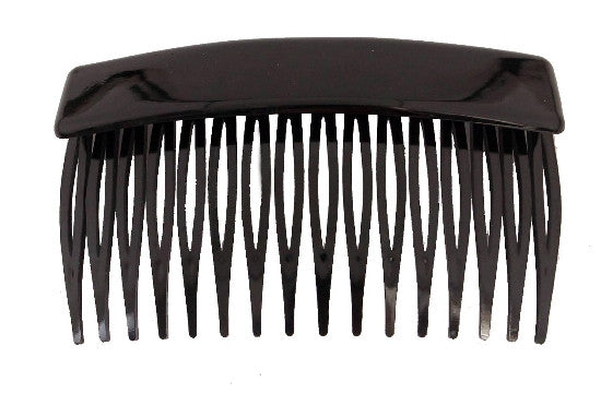 Large Lip French Back Comb (Tortoise Shell or Black) - Black No Gold Caravan Card