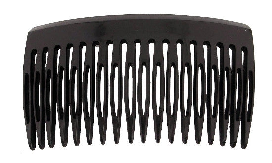 Small Black French Side Hair Comb - Gift Wrap Cream Caravan Card