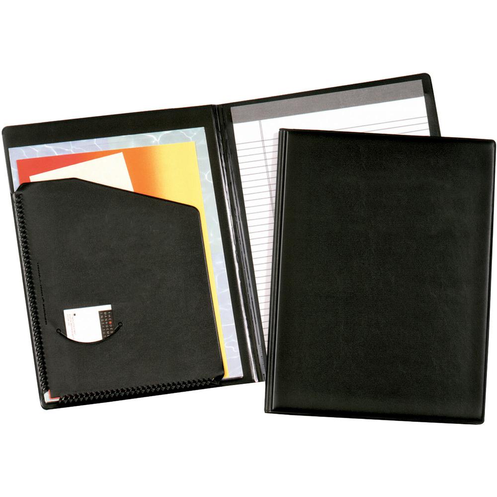 Cardinal Letter Pad Folio - 9 1/2" x 12 1/2" - 100 Sheet Capacity - 1 Inside Front Pocket(s) - Vinyl, Polyvinyl Chloride (PVC) -