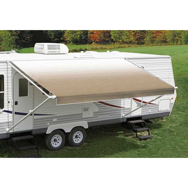 FIESTA 14'L X 8'EXT. CAMEL FADE VINYL MANUAL PATIO AWNING