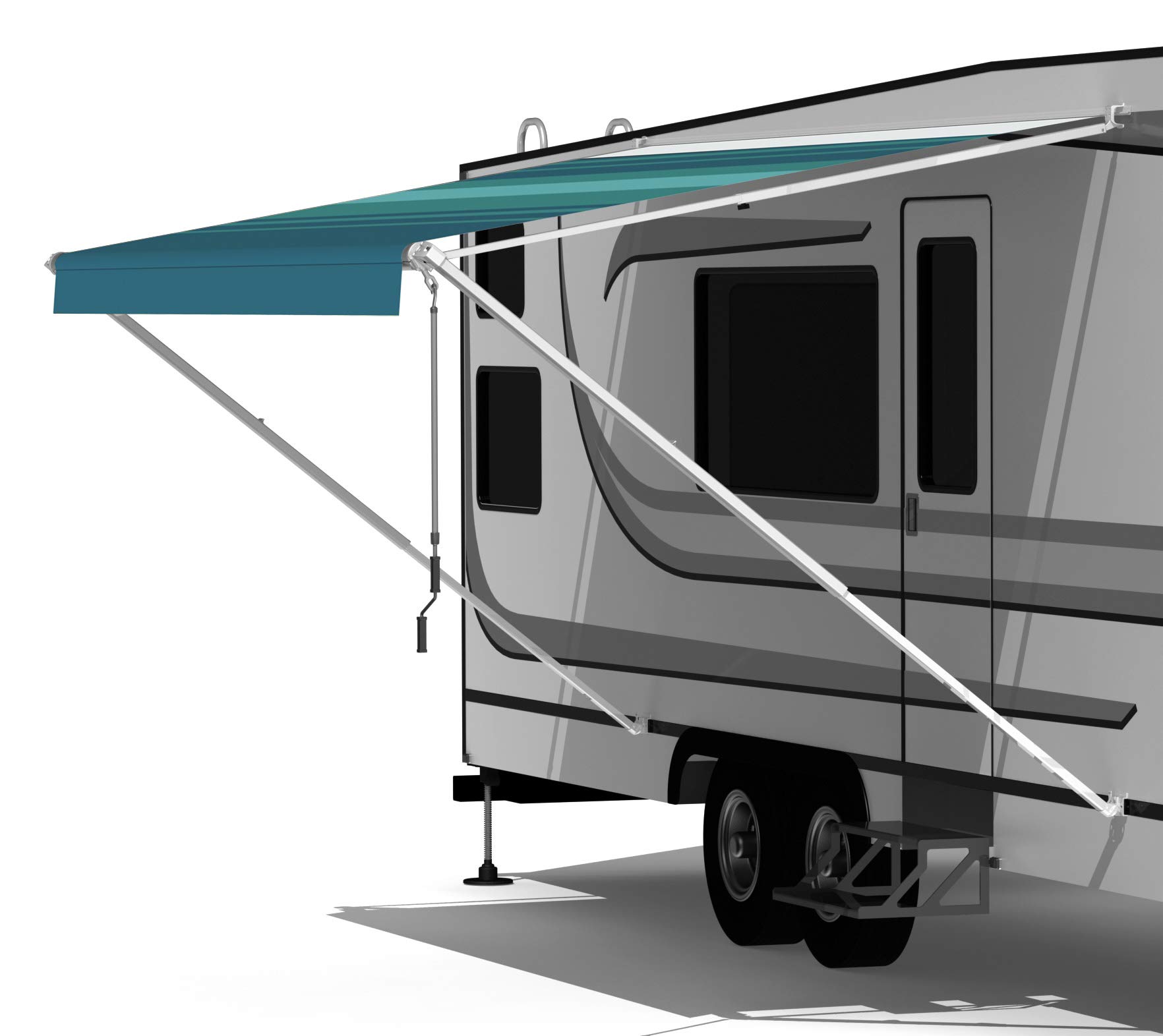 PIONEER LONG AWNING ARM  WHITE