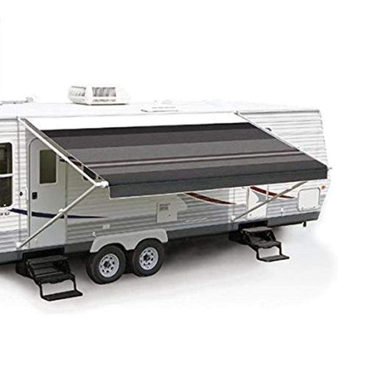 FIESTA 20'L X 8'EXT. SILVER FADE VINYL MANUAL PATIO AWNING