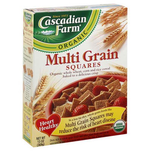 Cascadian Farm Multi Grain Sqrs (10x12.3OZ )