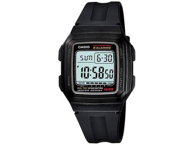 Casio Casio Men's Black Resin Quartz Watch with Digital Dial