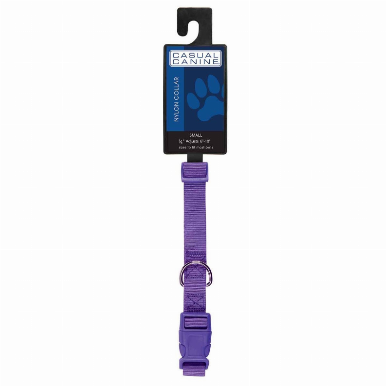 CC Dog Collar  6-10in Purple