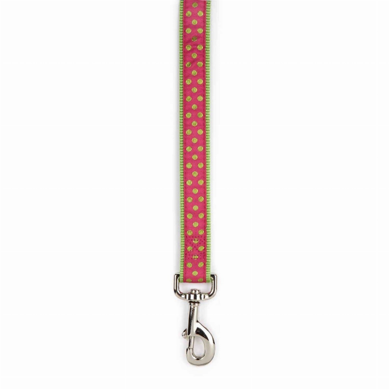 CC Polka Dot Lead 4ftx5/8in Pink