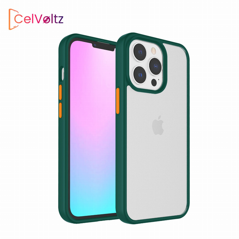 Celvoltz Hard Pc + Soft TPU Frame [Shock-Absorbing] Phone Case - iPhone 6/ 6S/7/8/ SE 2nd Generation Green