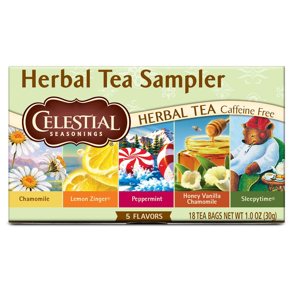 Celestial Seasonings Herbal Tea Sampler (6x18 Bag)