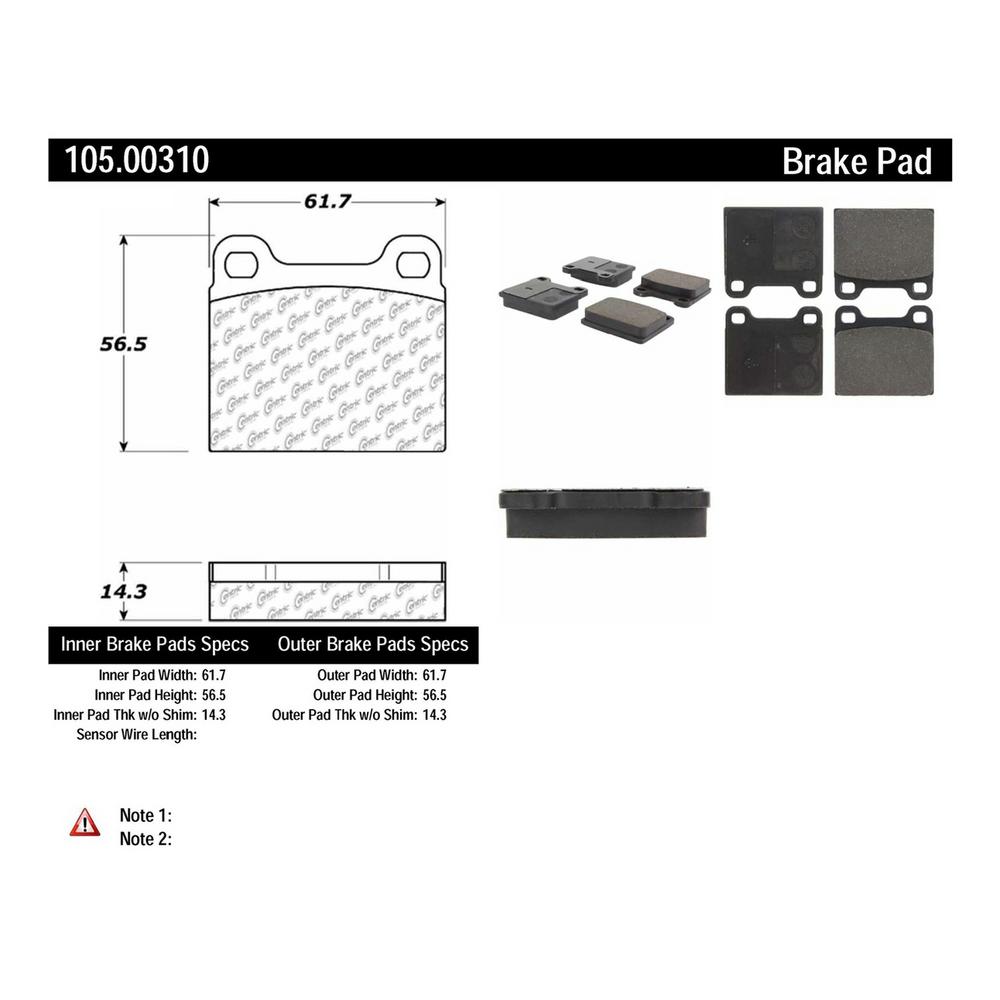 POSI-QUIET PREMIUM CERAMIC BRAKE PADS