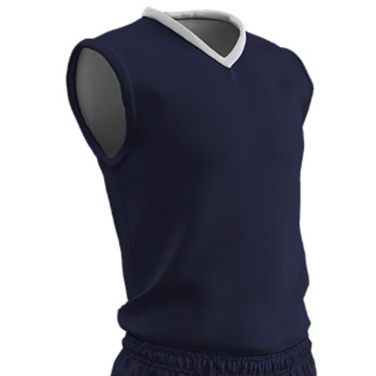 Champro Youth Clutch Basketball Jersey Navy White Small