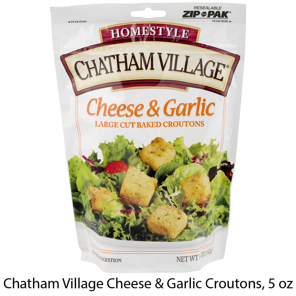 Chatham Village Cheese & Garlic Croutons (12x5 Oz)