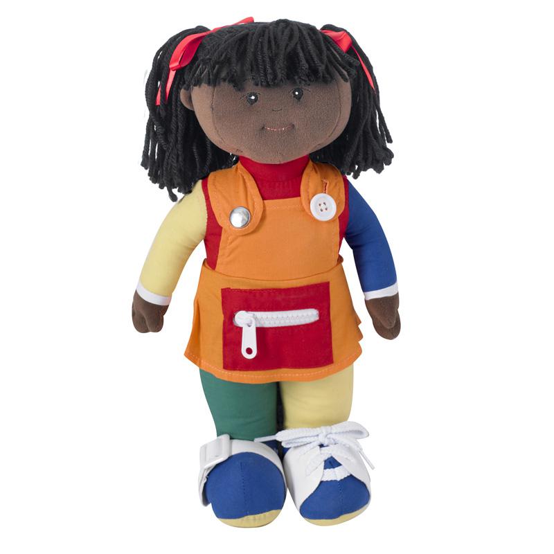 LEARN TO DRESS DOLL BLACK GIRL