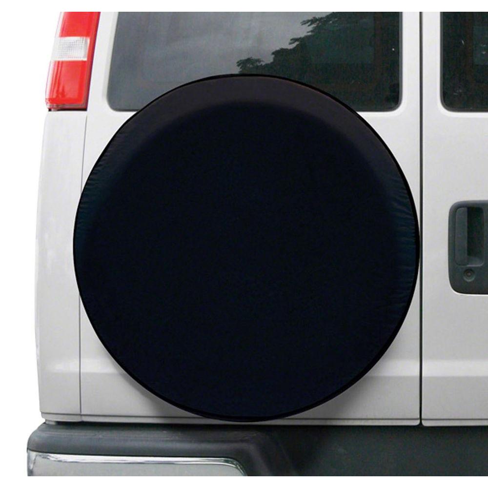 UNIVERSAL SPARE TIRE COVER BLACK -LG -6-CS