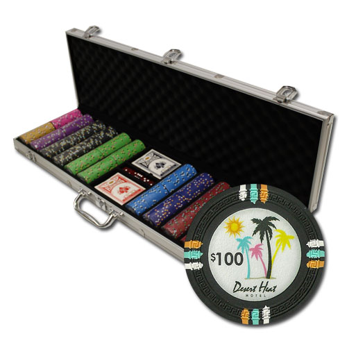 600Ct Custom Claysmith Desert Heat Poker Chip Set in Aluminum