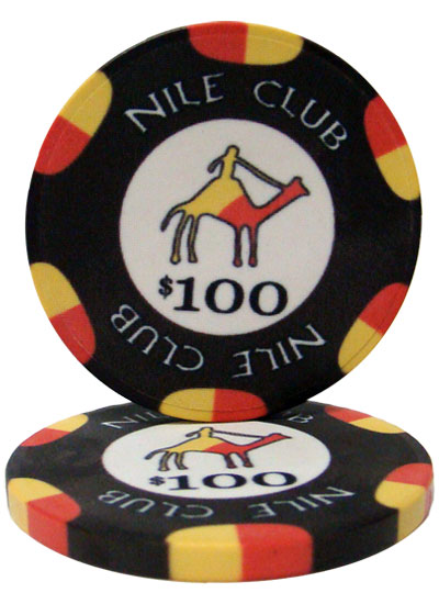 $100 Nile Club 10 Gram Ceramic Poker Chip