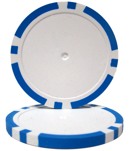 Light Blue Blank Poker Chips - 14 Gram