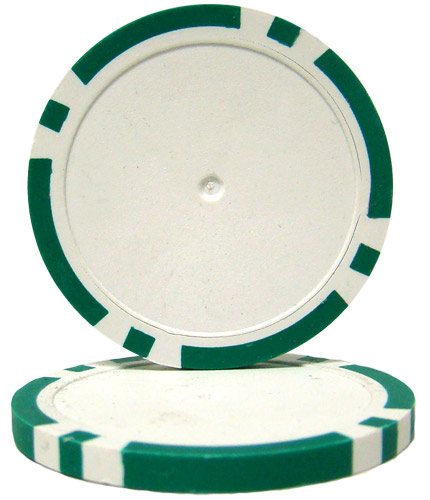 Green Blank Poker Chips - 14 Gram