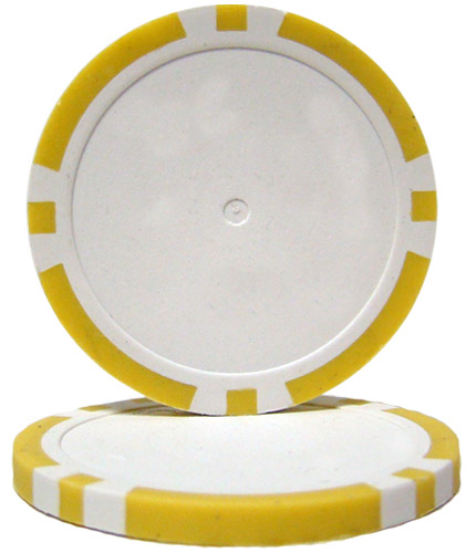 Yellow Blank Poker Chips - 14 Gram