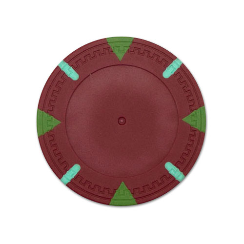 Red Blank Claysmith Triangle and Stick Poker Chip - 13.5