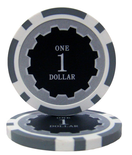 Roll of 25 - Eclipse 14 Gram Poker Chips - $1