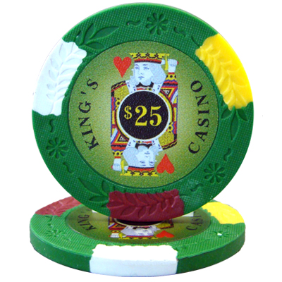 Roll of 25 - Kings Casino 14 gram Pro Clay - $25