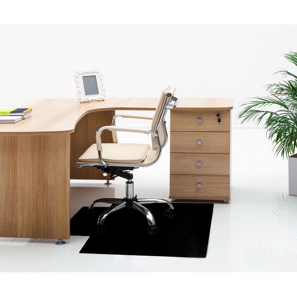 Cleartex Advantagemat Floor Chair Mat - Hard Floor - 48" Length x 36" Width x 0.60" Thickness - Lip Size 20" Length x 10" Width 