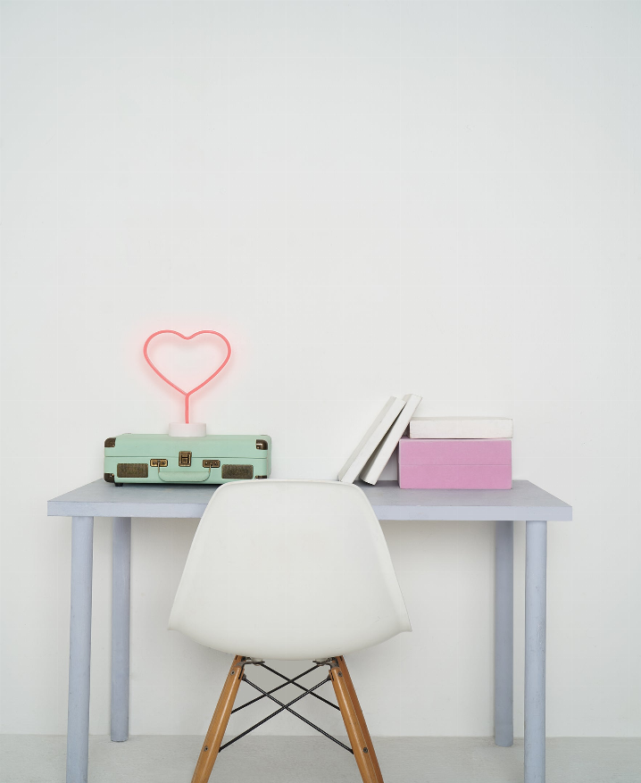 Heart LED Neon Desk Lamp