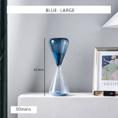 Hourglass Sand Timers 30mins Blue